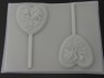 910 Heart with Rose Chocolate or Hard Candy Lollipop Mold